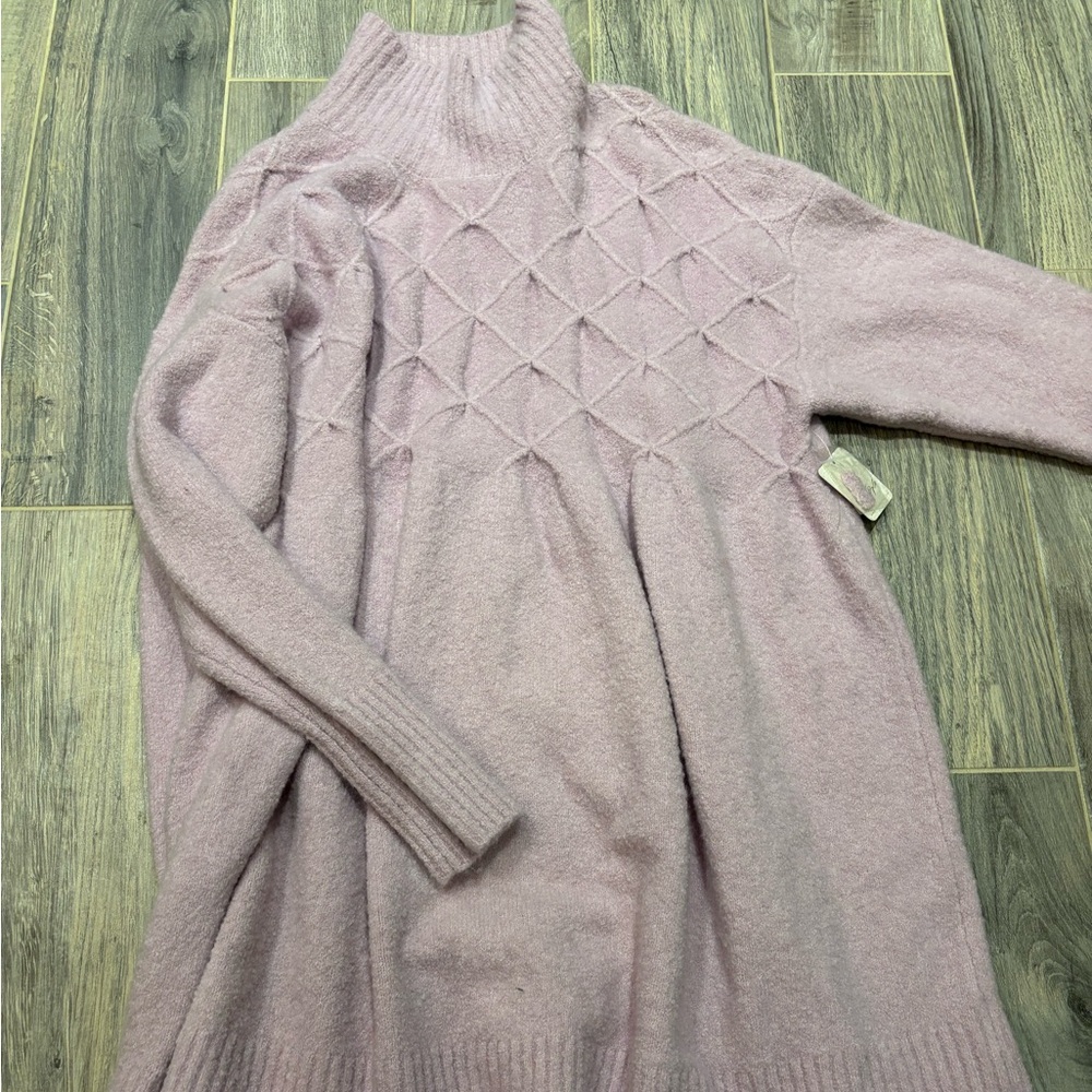 Free People Long Sleeve Dress in Soft Pink